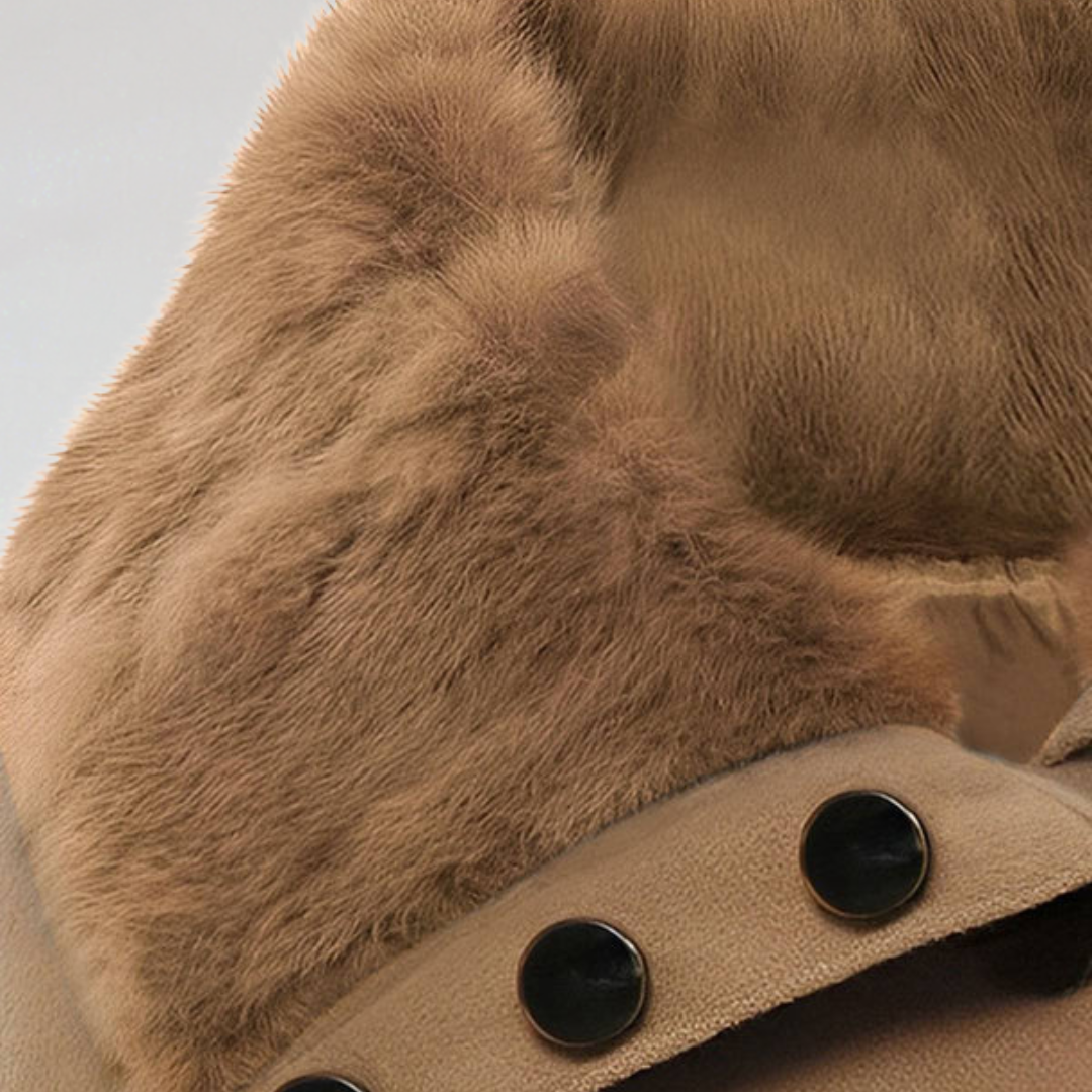 Manteau D'hiver Croisé avec Ceinture