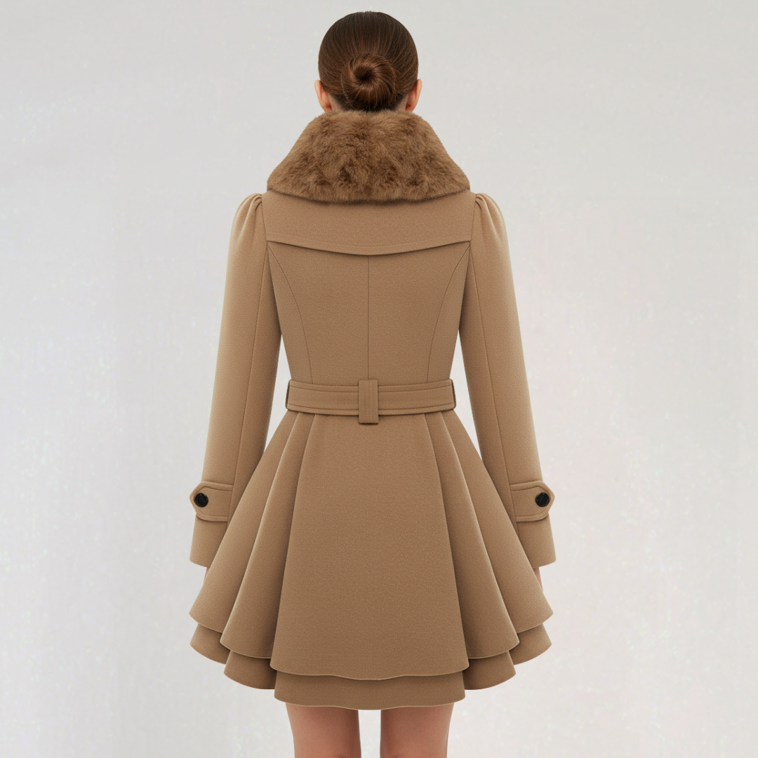 Manteau D'hiver Croisé avec Ceinture