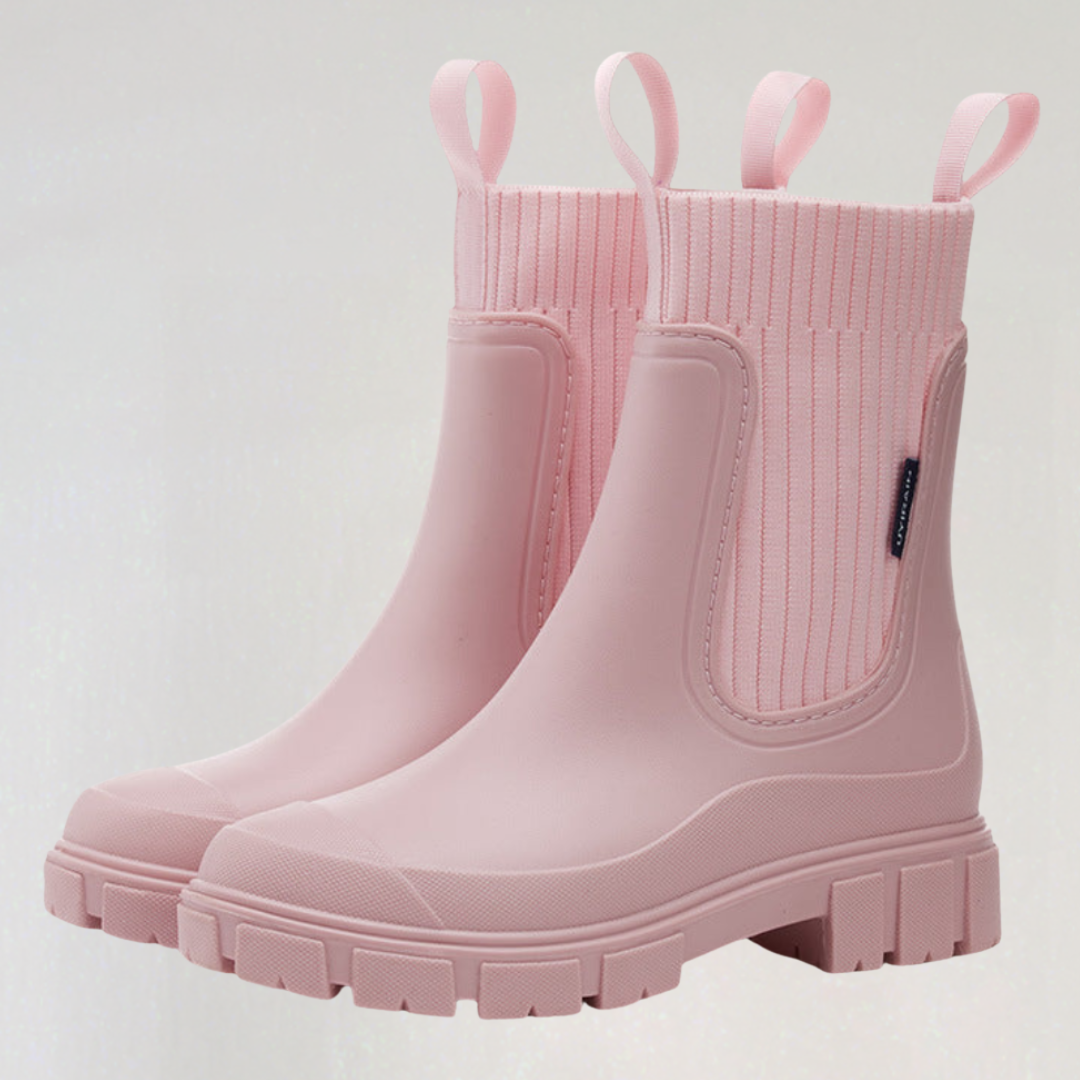 Bottes Chelsea Épaisses à la Cheville pour Femme