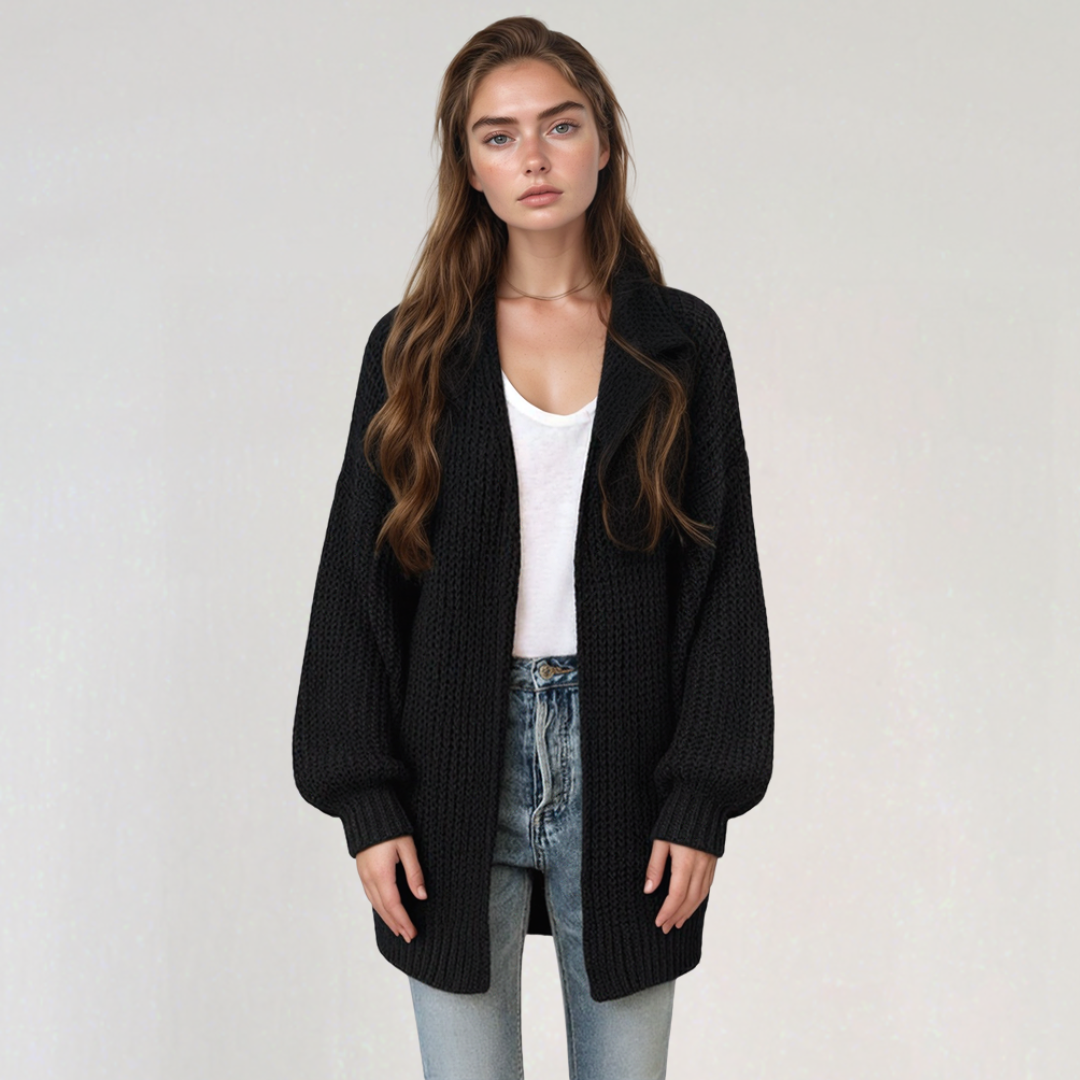 Cardigan Surdimensionné à Manches Longues pour Femme