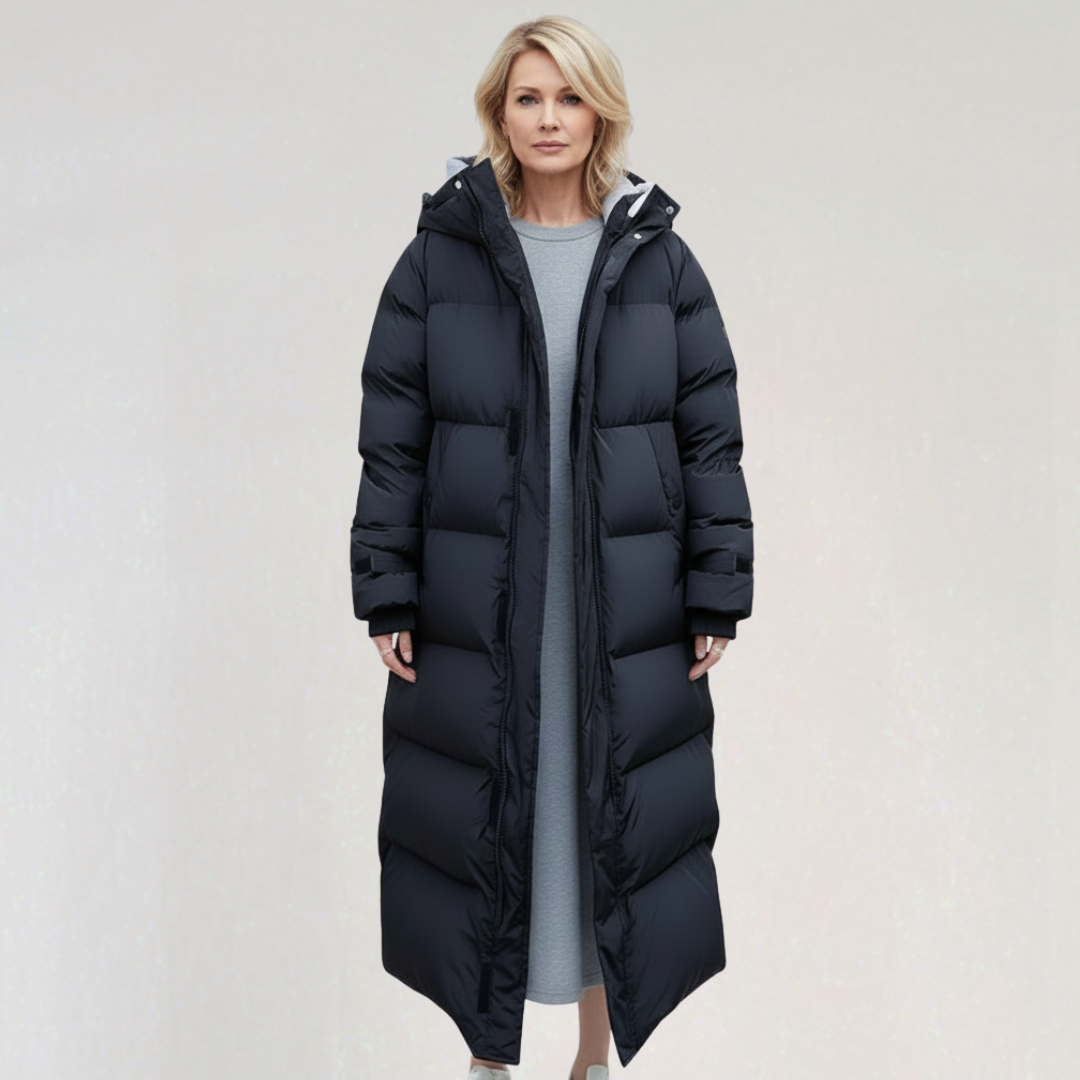 Doudoune Longue à Capuche Femme