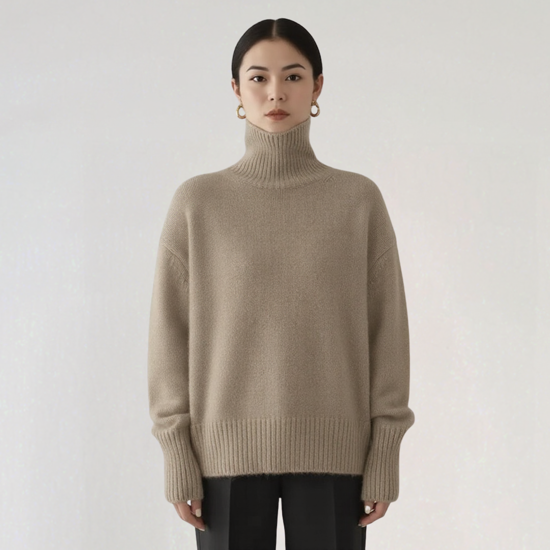 Pull Col Roulé Classique Pour Femme