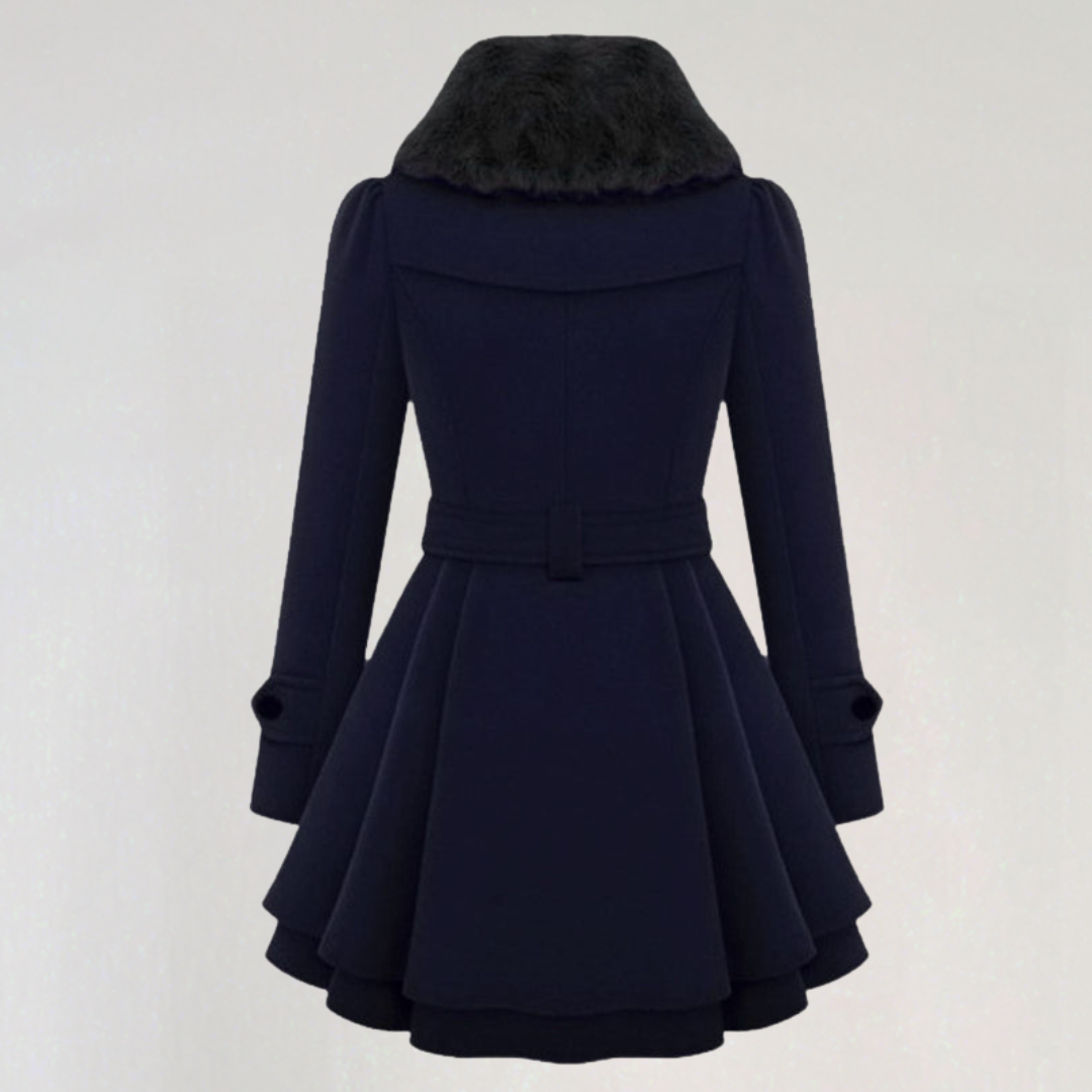 Manteau D'hiver Croisé avec Ceinture