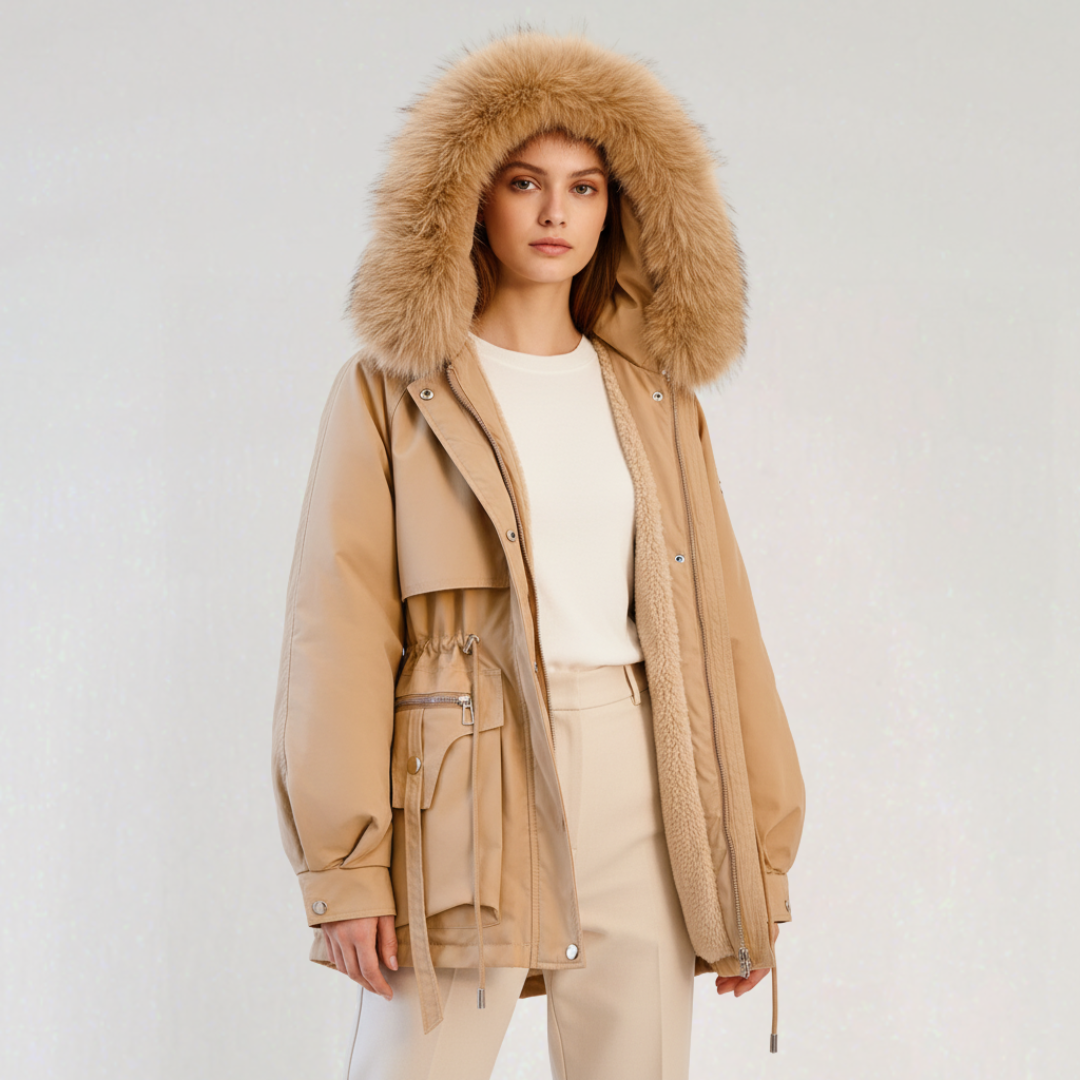 Parka D’hiver à Capuche Femme