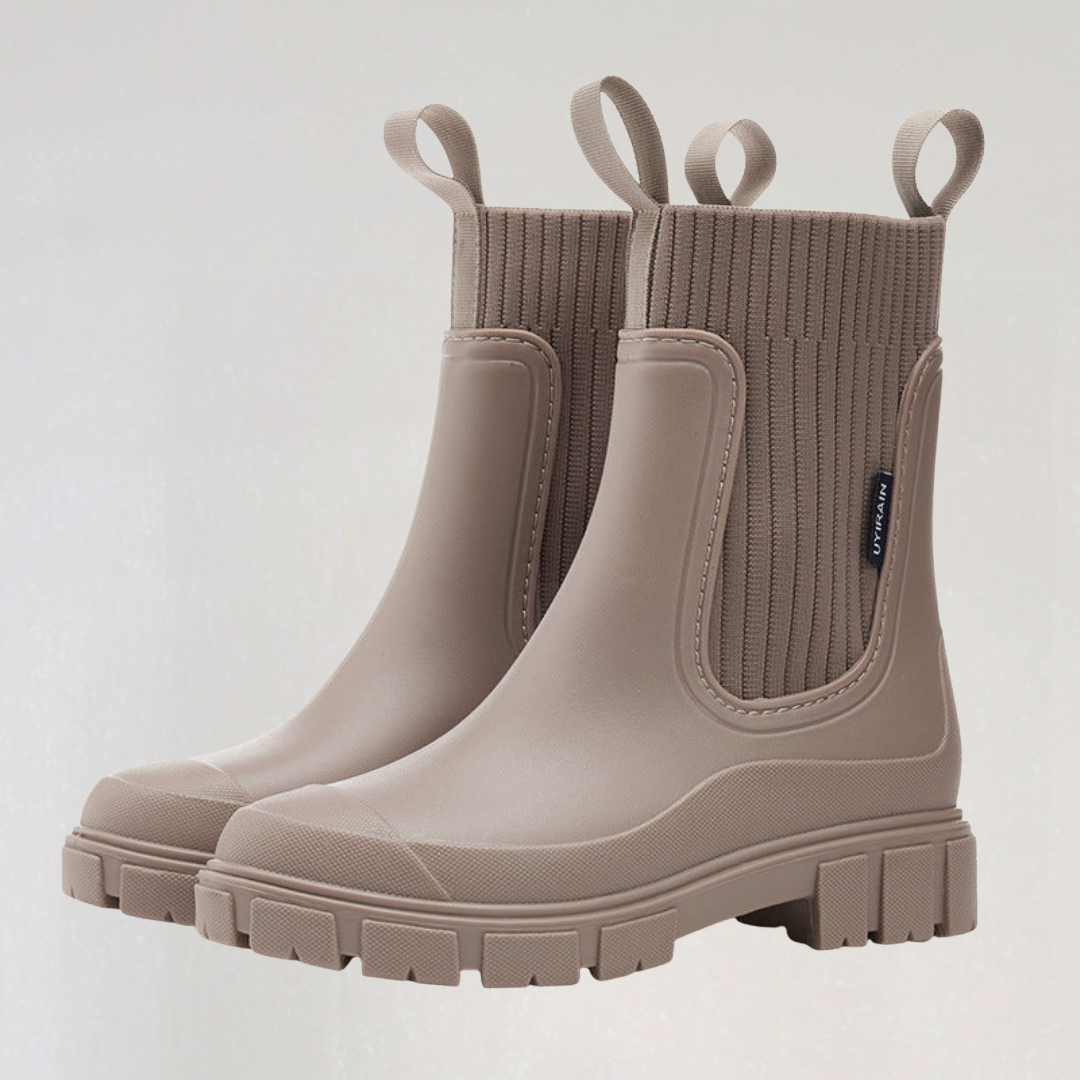 Bottes Chelsea Épaisses à la Cheville pour Femme