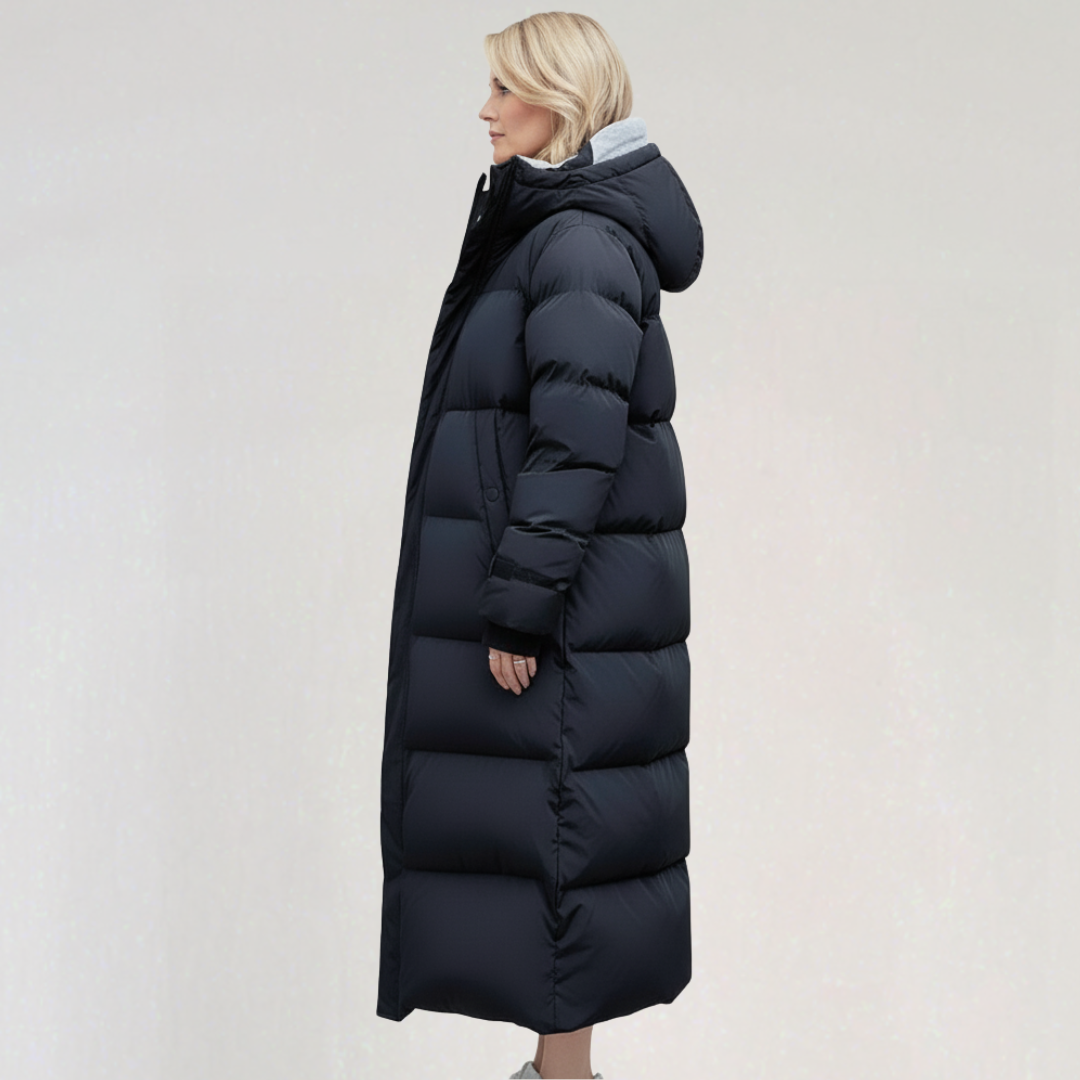 Doudoune Longue à Capuche Femme