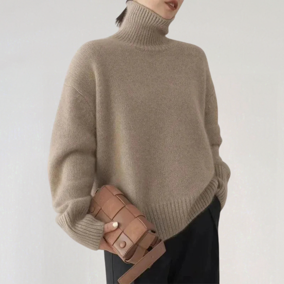 Pull Col Roulé Classique Pour Femme