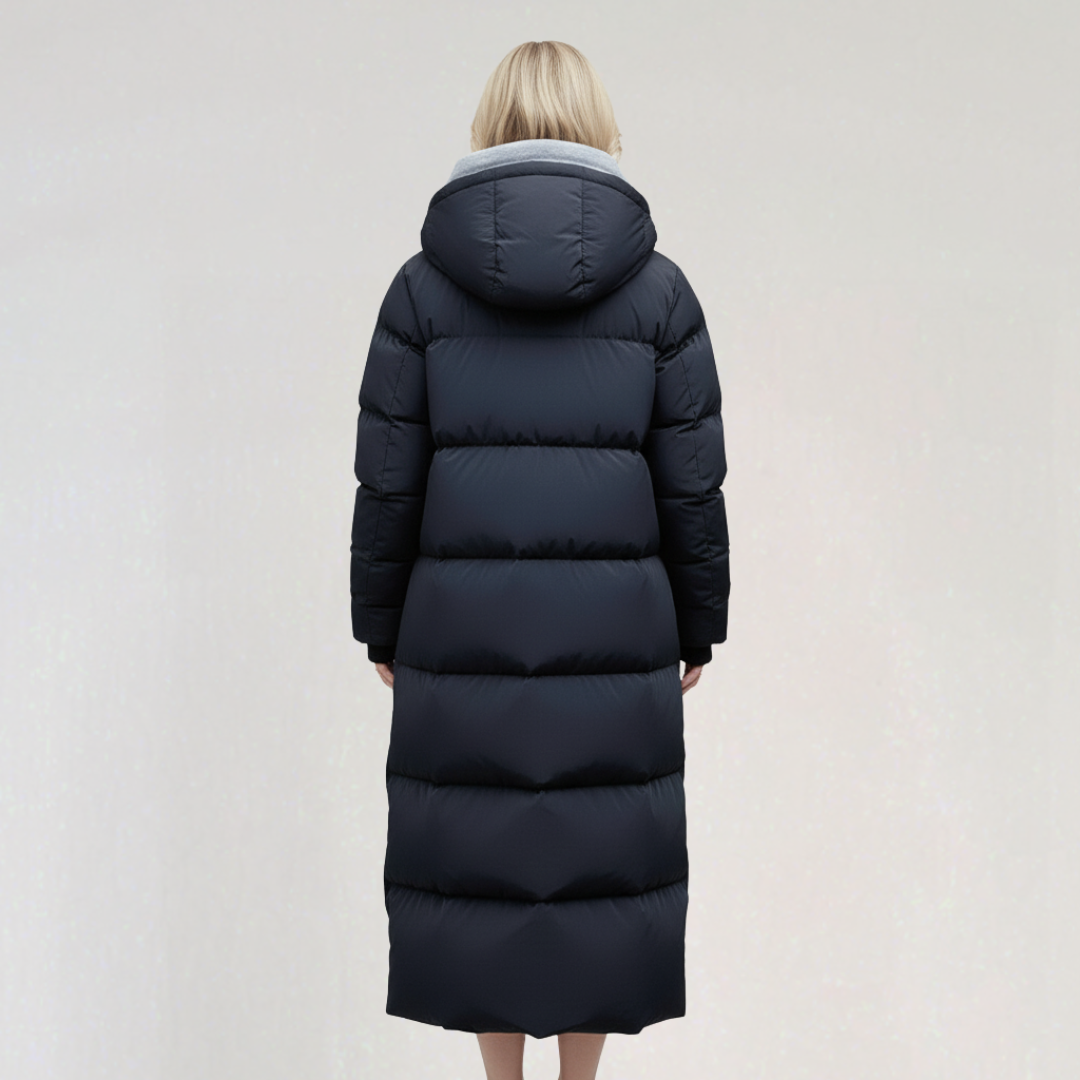 Doudoune Longue à Capuche Femme
