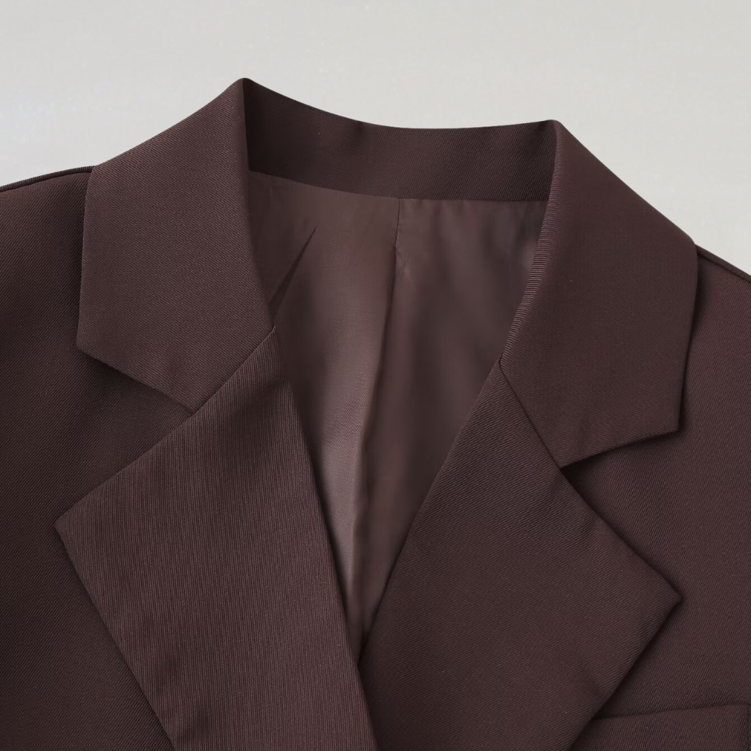 Blazer Femme à Double Boutonnage