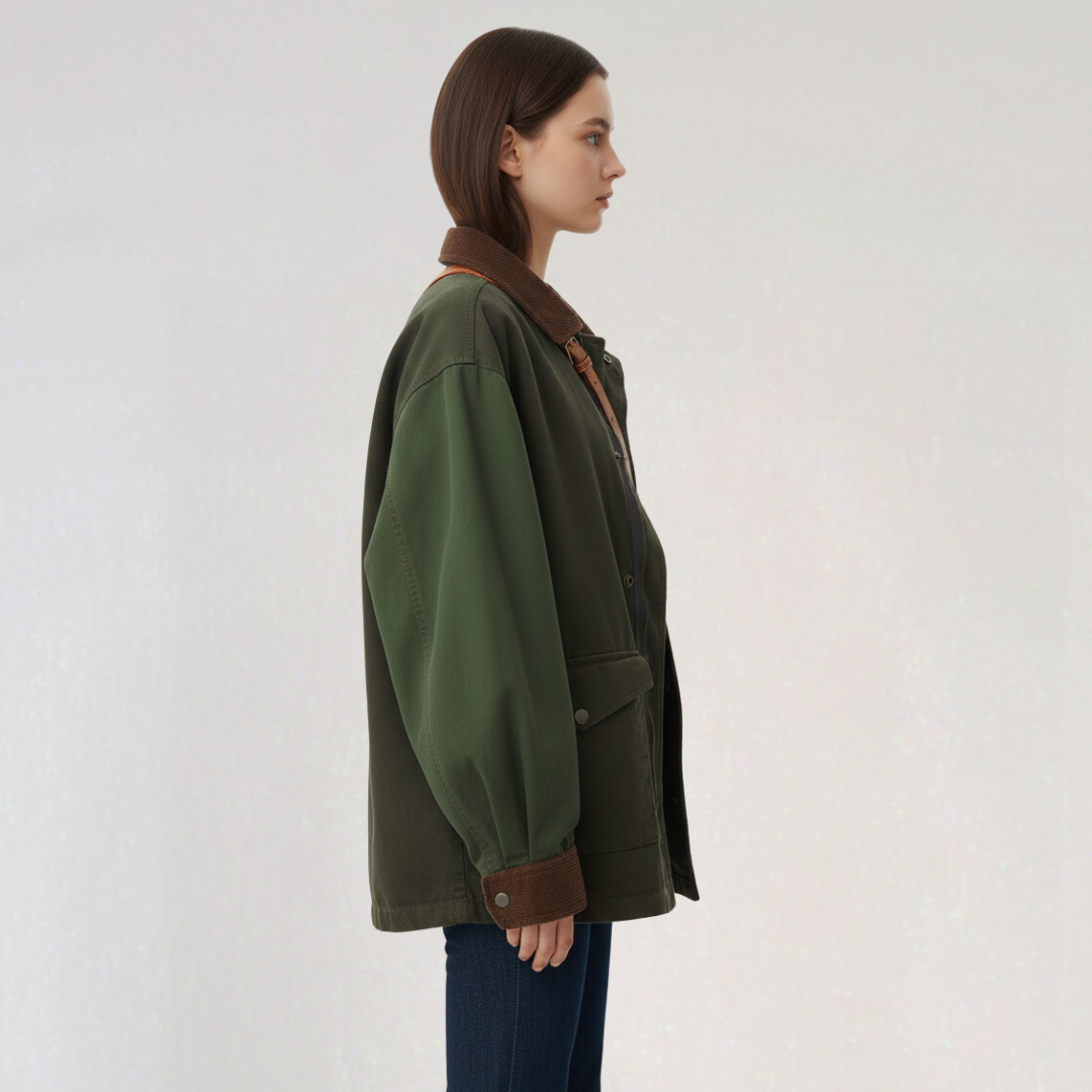 Veste oversize Utilitaire avec Poches pour Femme