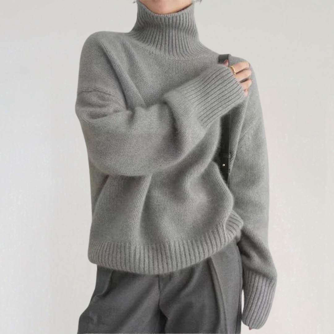 Pull Col Roulé Classique Pour Femme