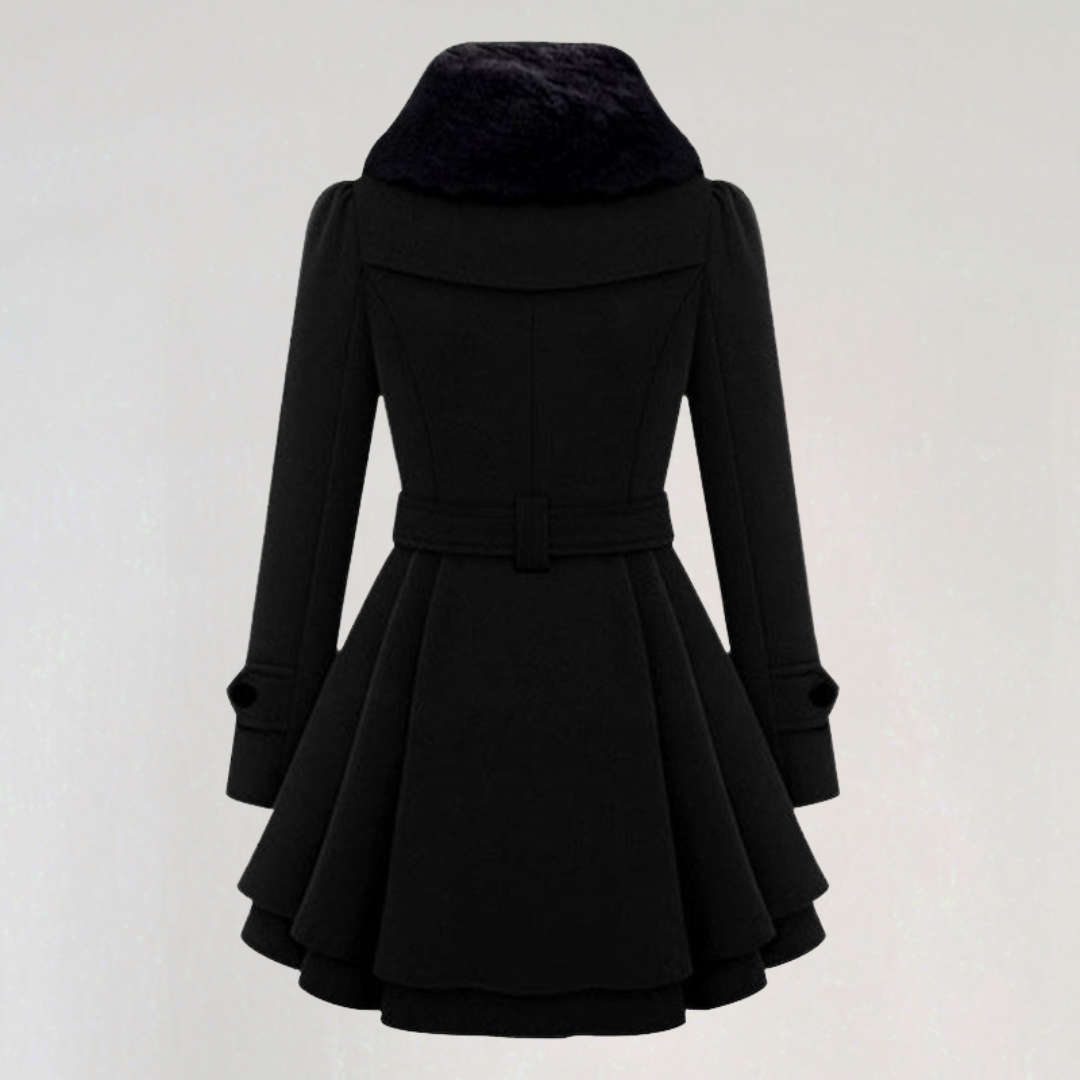 Manteau D'hiver Croisé avec Ceinture