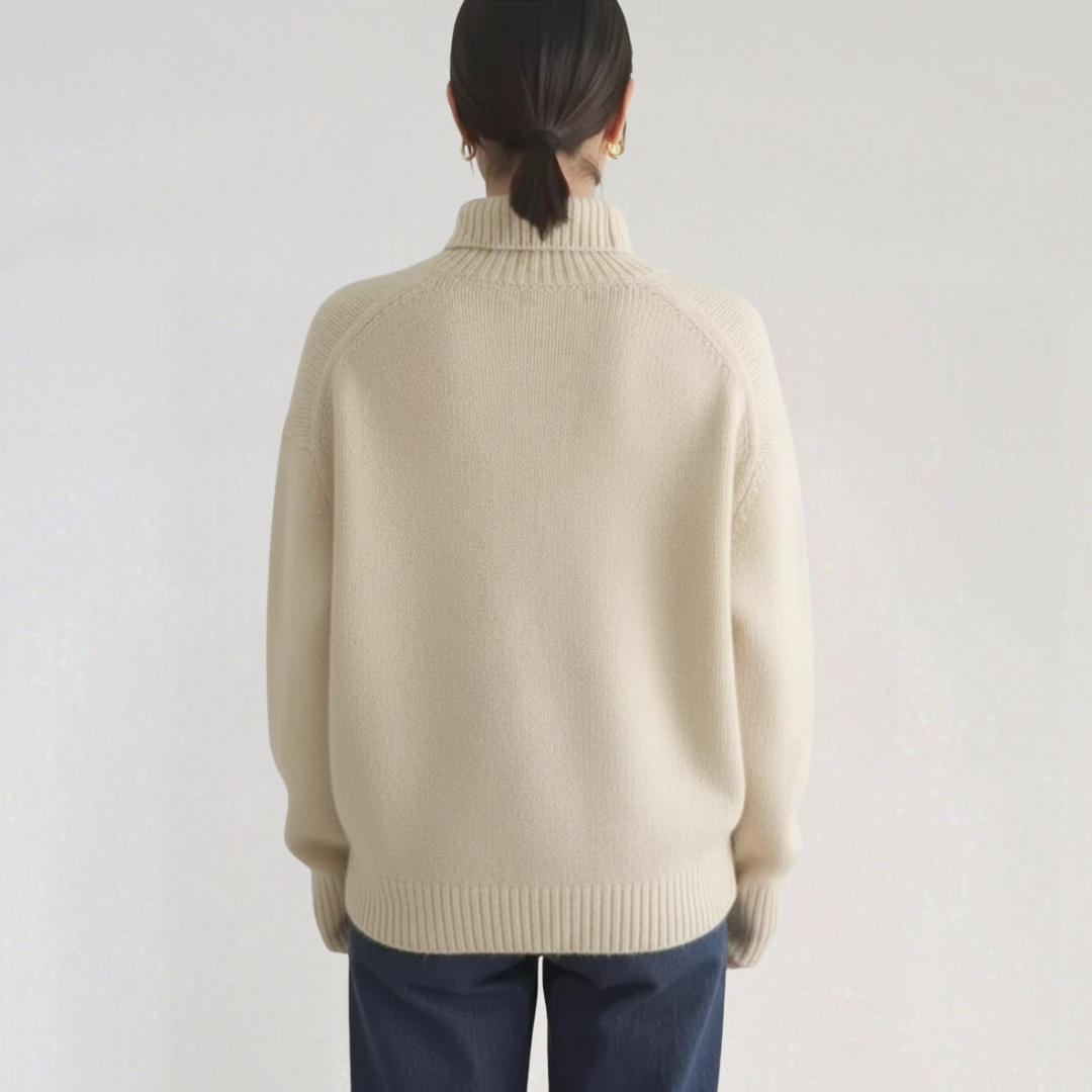 Pull Col Roulé Classique Pour Femme