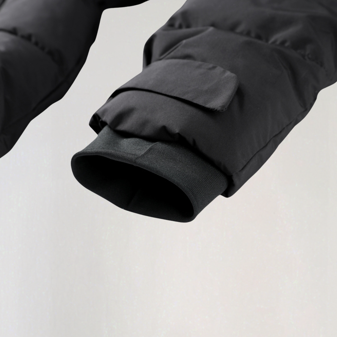 Veste De Ski Noire avec Ceinture pour Femme