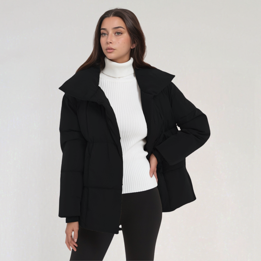Manteau Matelassé Ceinturé pour Femme