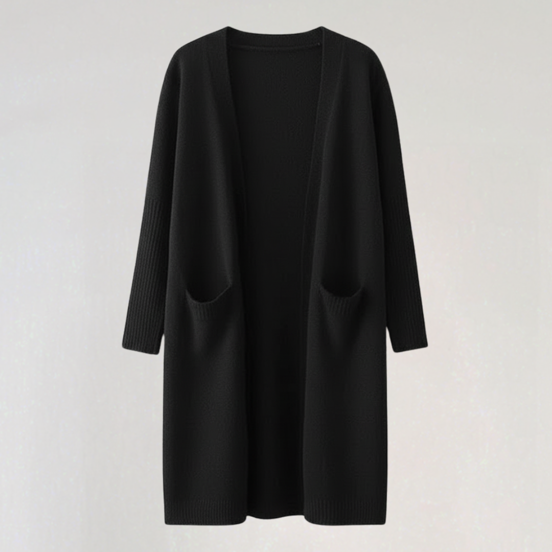 Cardigan Long Femme avec Poches