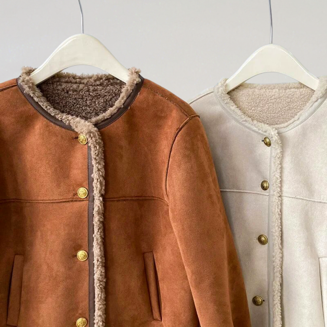 Veste Courte Femme avec Détails Contrastés