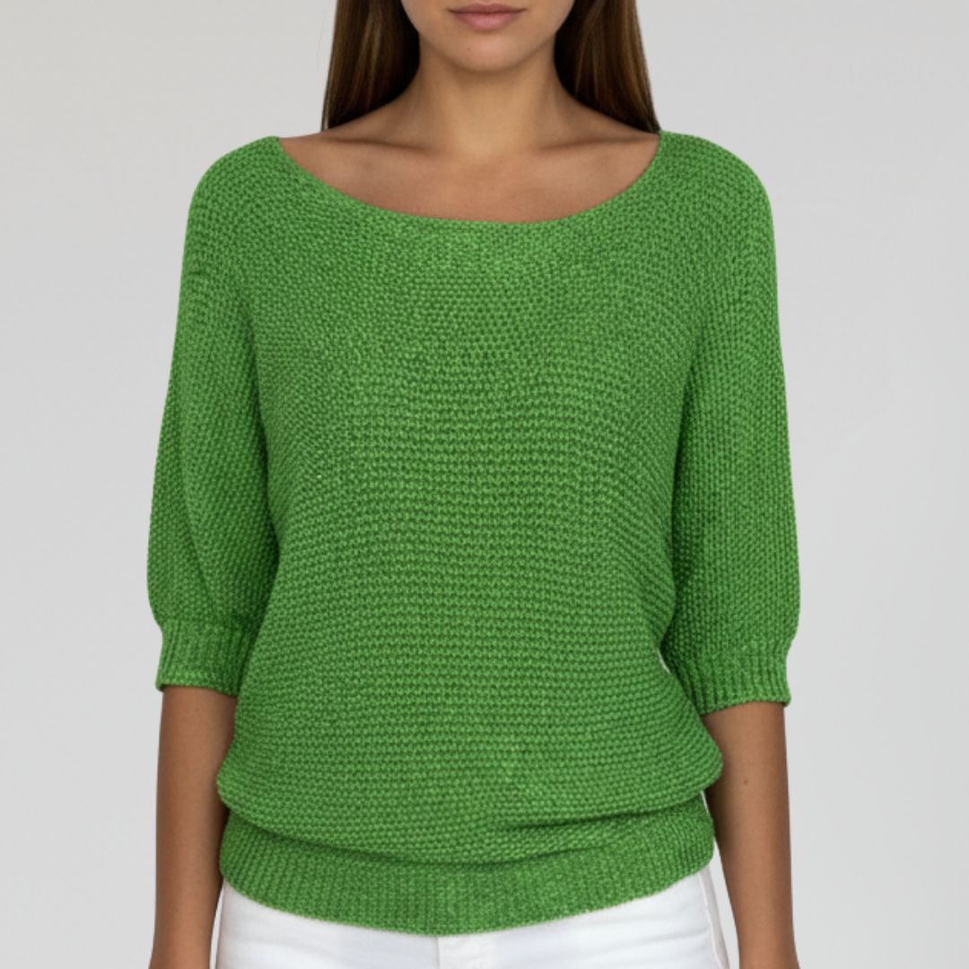 Pull Léger en Maille à Manches Mi-longues