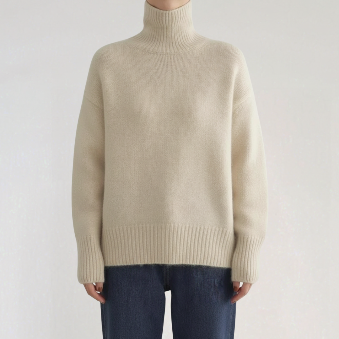 Pull Col Roulé Classique Pour Femme