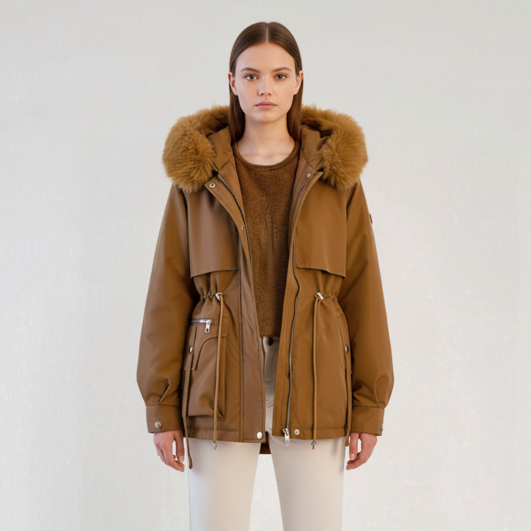 Parka D’hiver à Capuche Femme