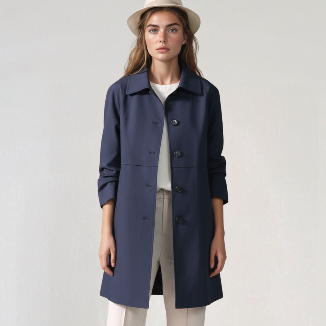 Trench à Simple Boutonnage Femme
