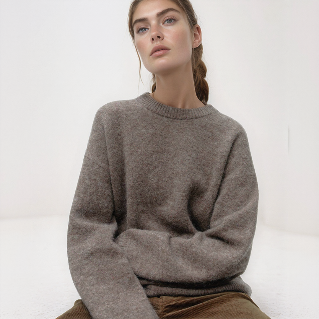 Pull à Col Rond pour Femme