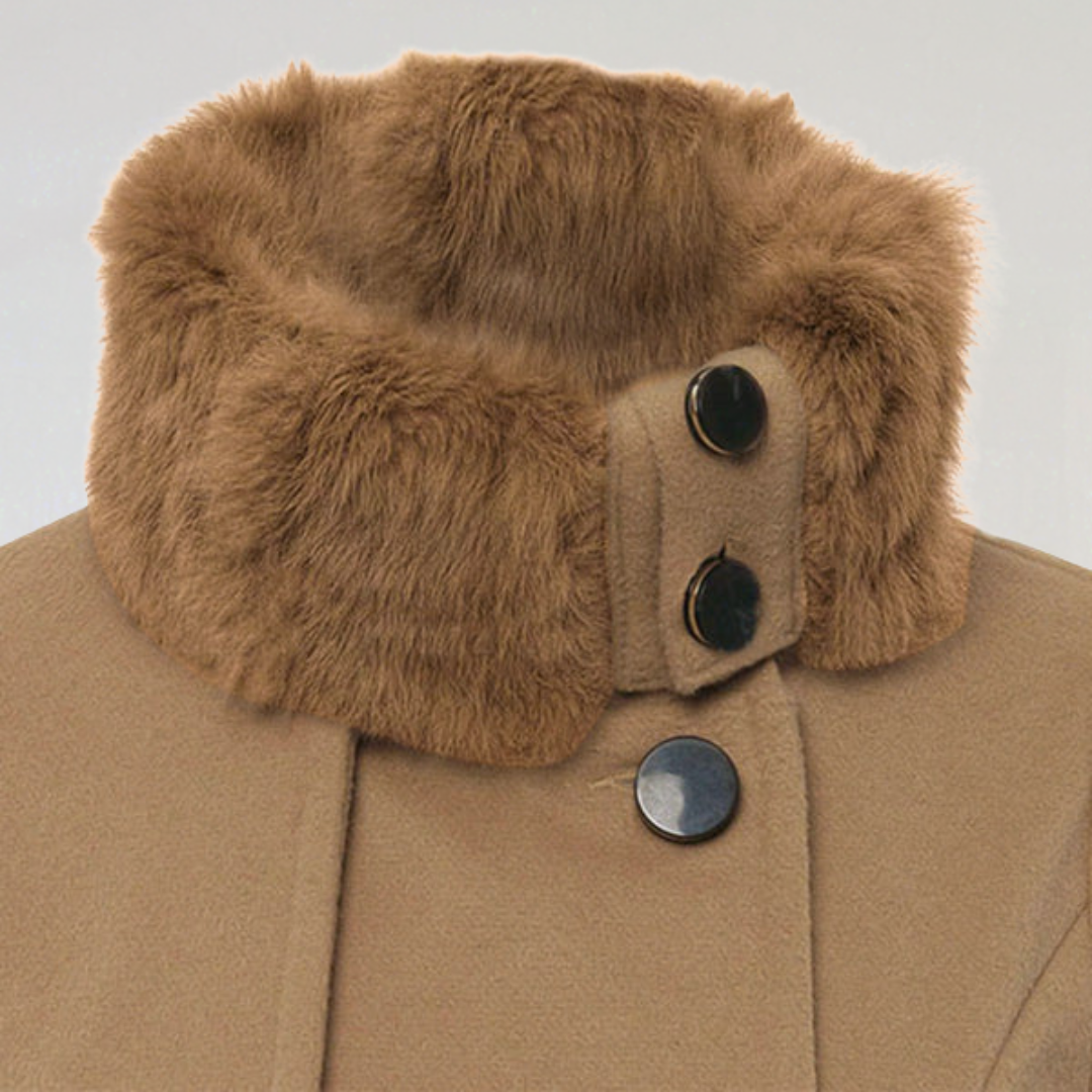 Manteau D'hiver Croisé avec Ceinture