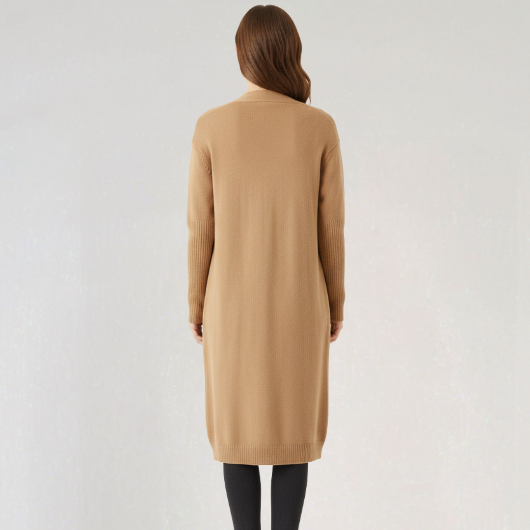 Cardigan Long Femme avec Poches