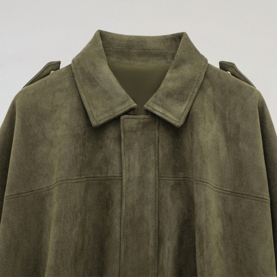 Veste Bomber Oversize pour Femme avec Fermeture Éclair