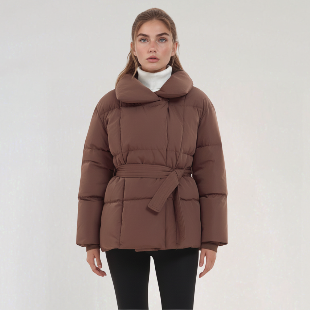 Manteau Matelassé Ceinturé pour Femme