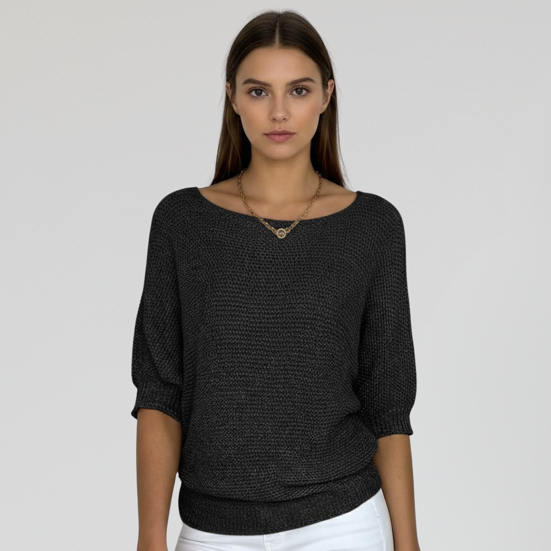 Pull Léger en Maille à Manches Mi-longues
