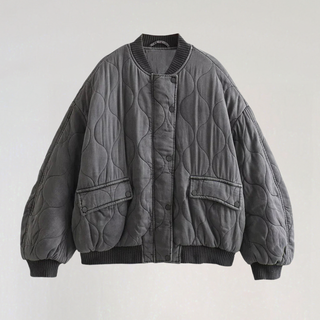 Veste Bomber Matelassée avec Poches