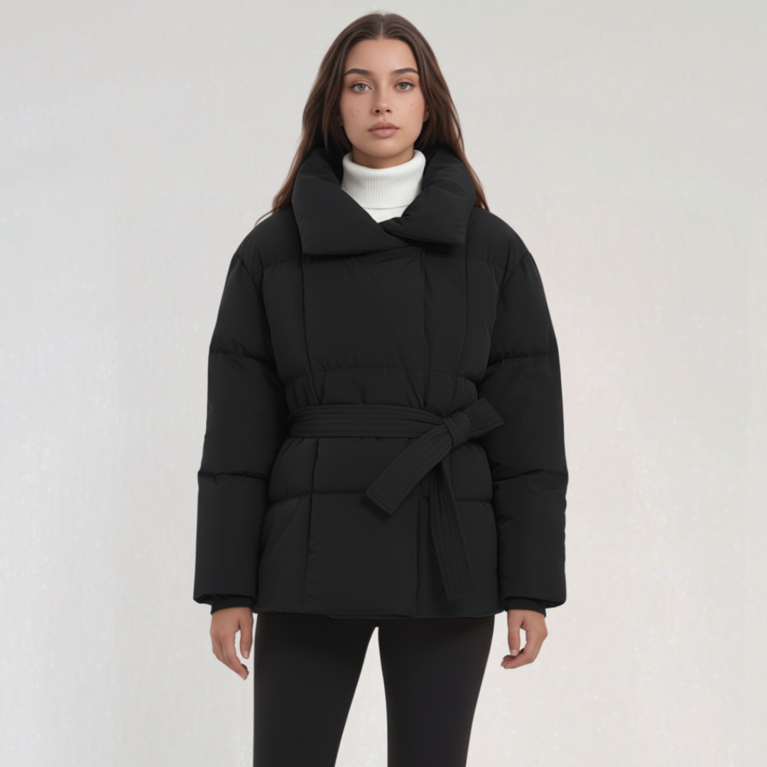 Manteau Matelassé Ceinturé pour Femme