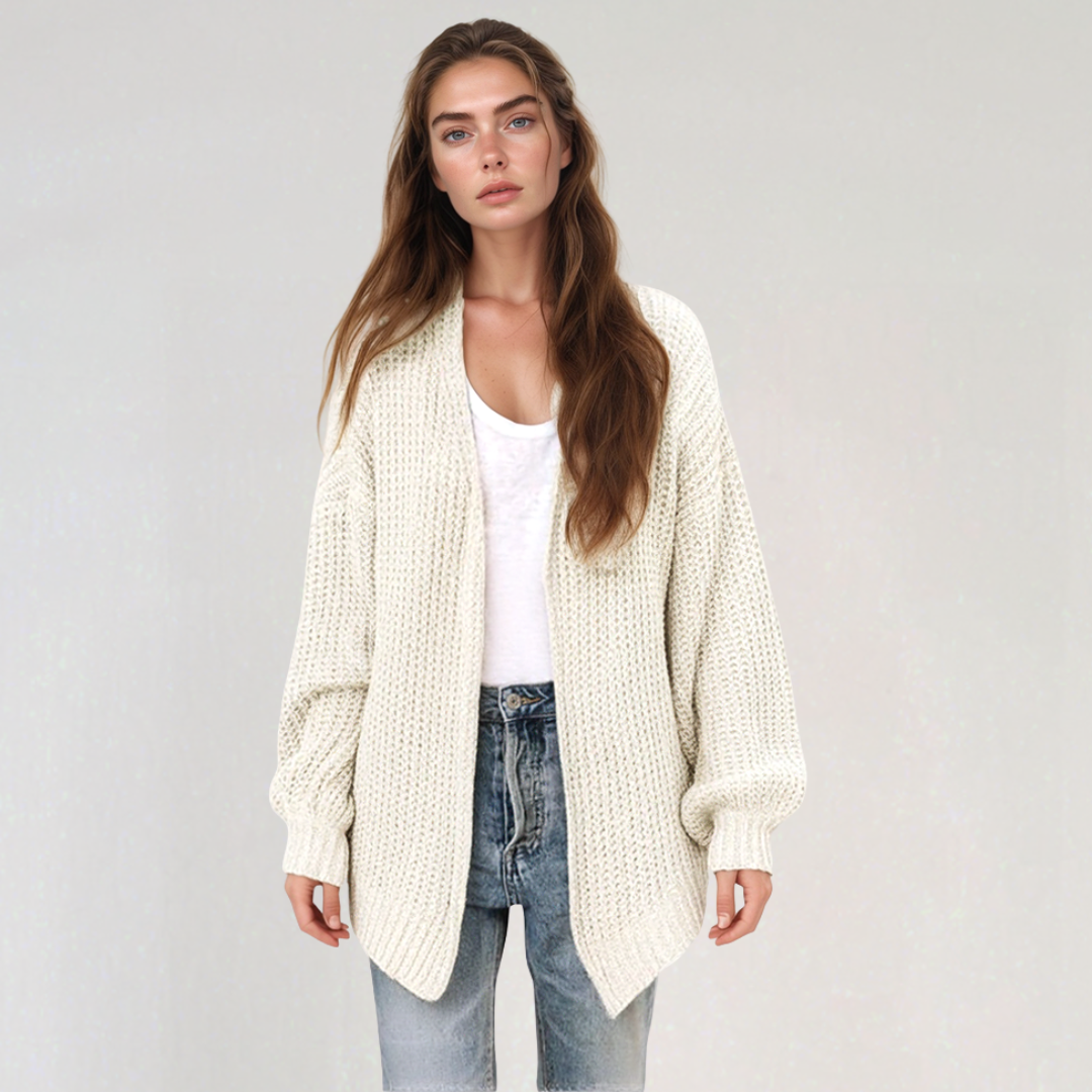 Cardigan Surdimensionné à Manches Longues pour Femme