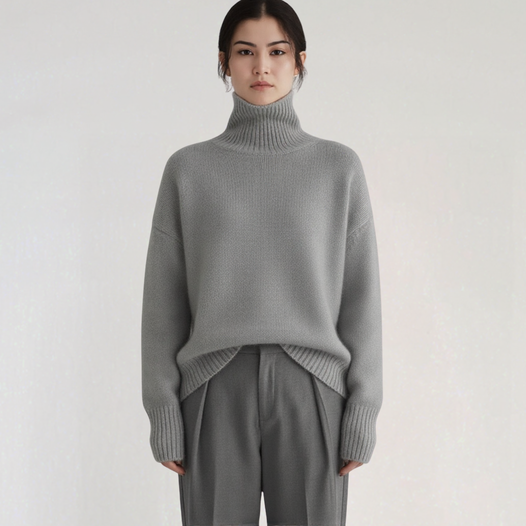 Pull Col Roulé Classique Pour Femme