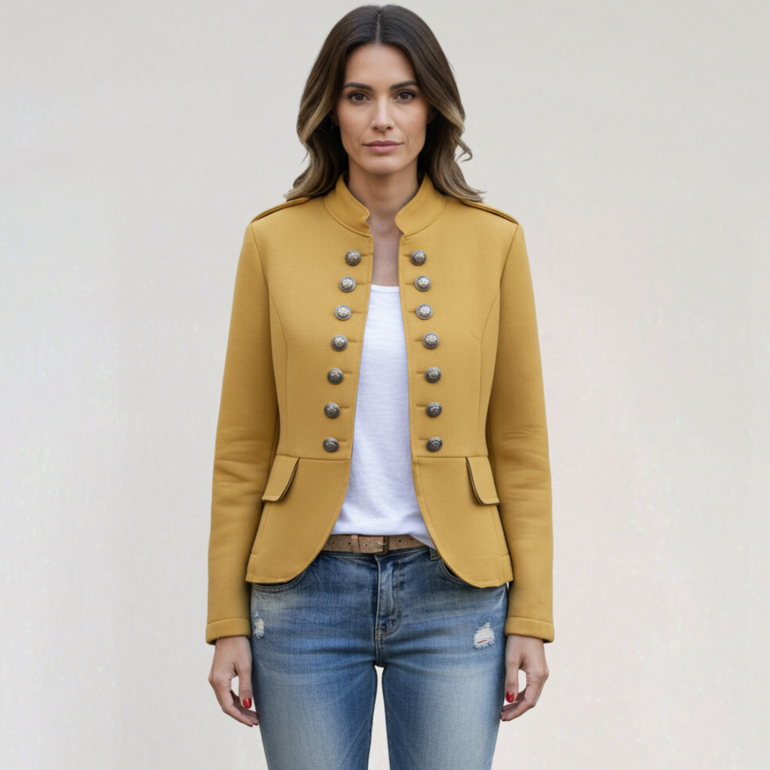 Blazer Style Officier Militaire pour Femme