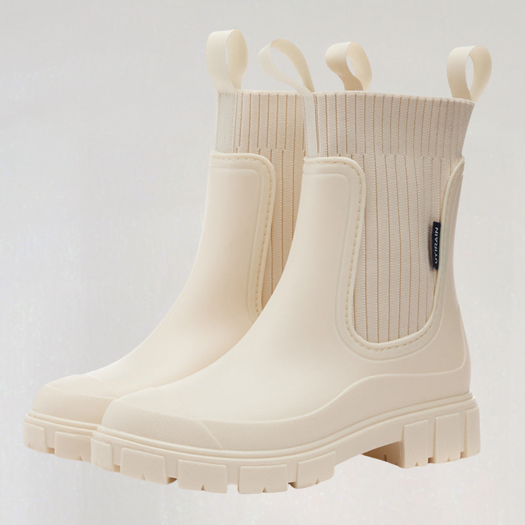 Bottes Chelsea Épaisses à la Cheville pour Femme