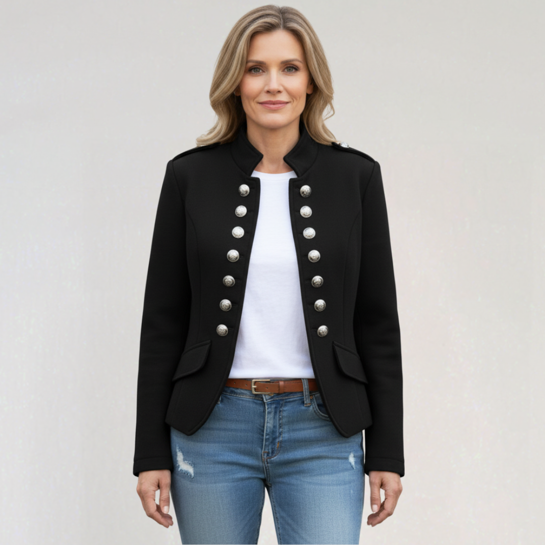 Blazer Style Officier Militaire pour Femme