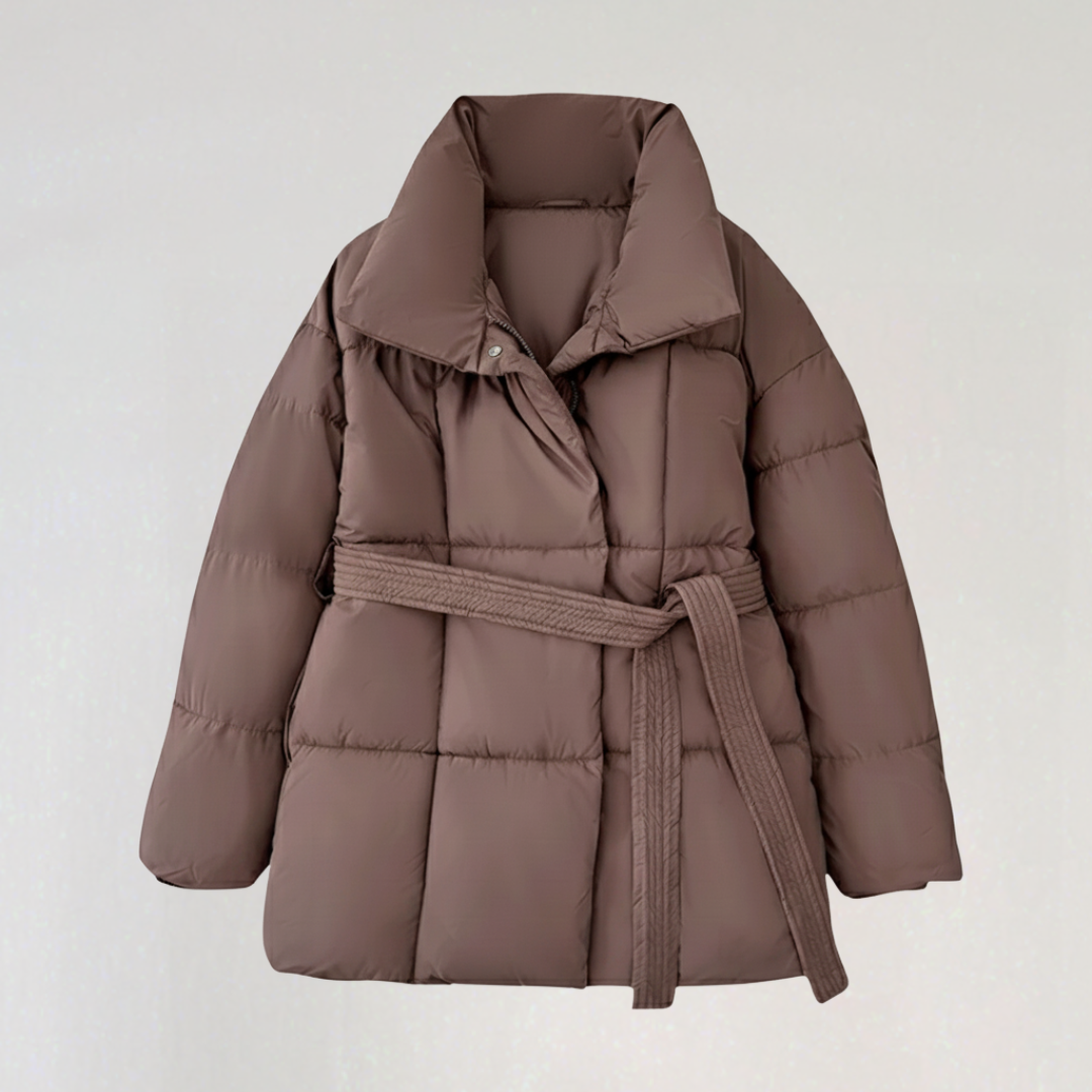 Manteau Matelassé Ceinturé pour Femme