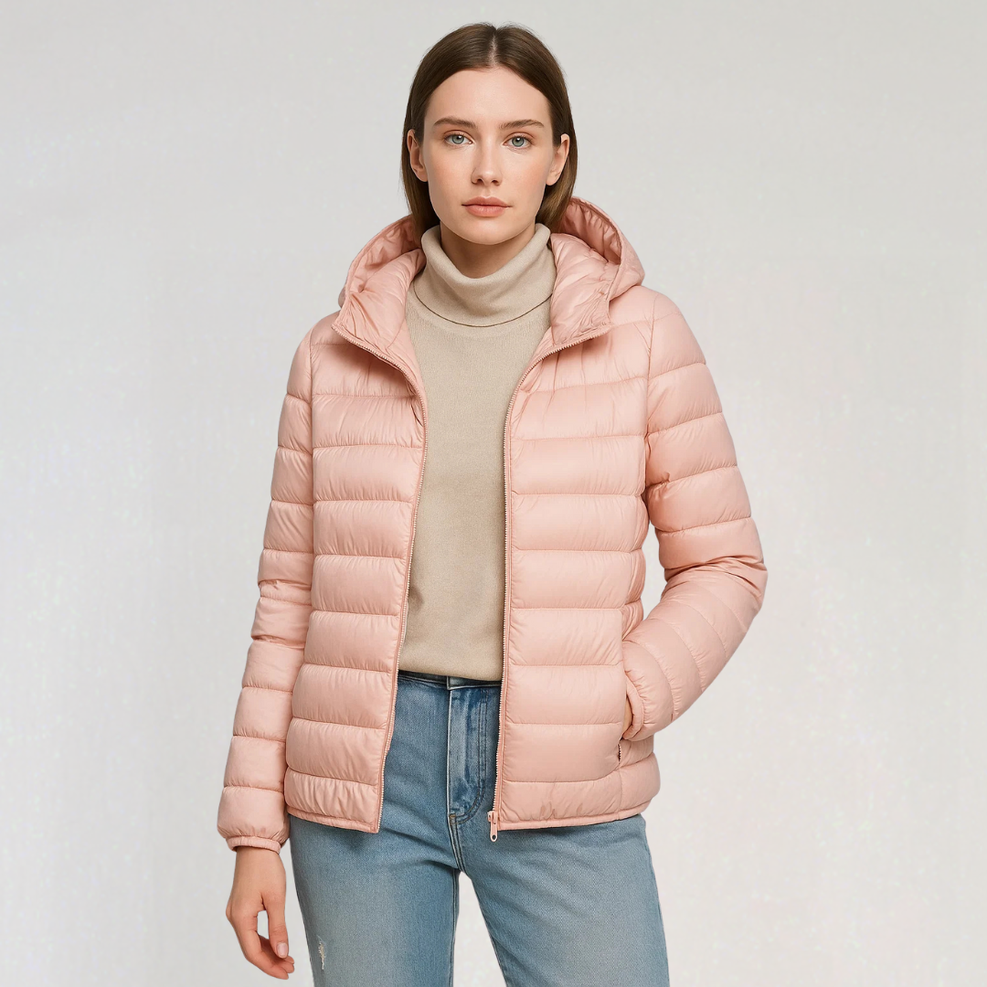 Veste Matelassée Légère pour Femme avec Capuche