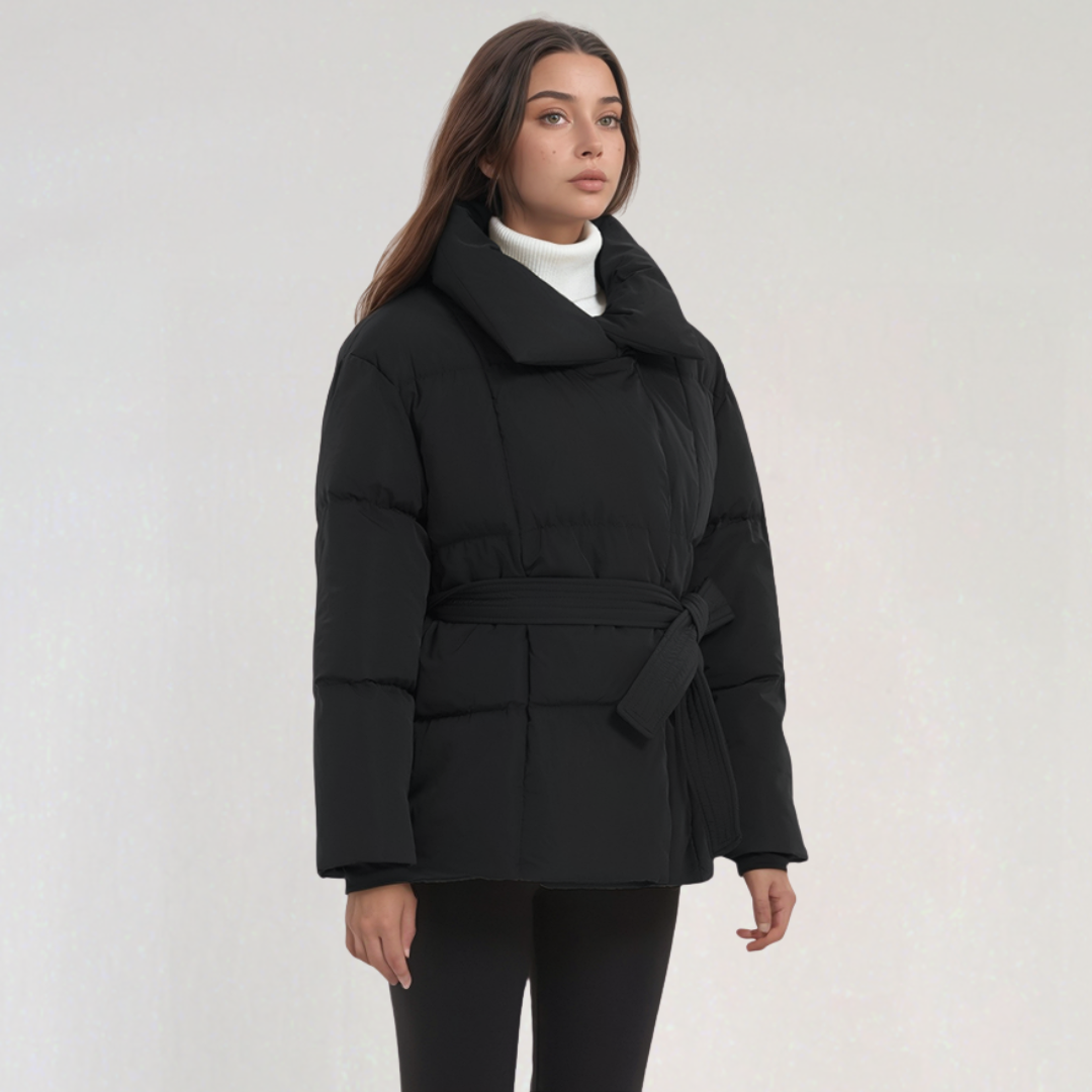 Manteau Matelassé Ceinturé pour Femme