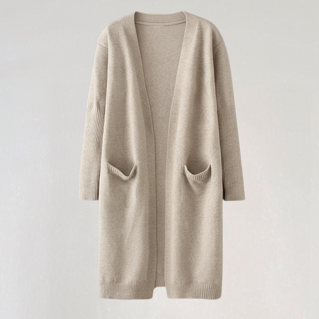 Cardigan Long Femme avec Poches