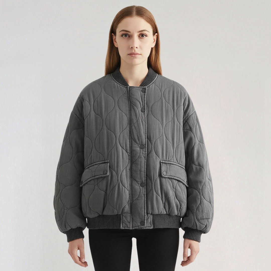 Veste Bomber Matelassée avec Poches