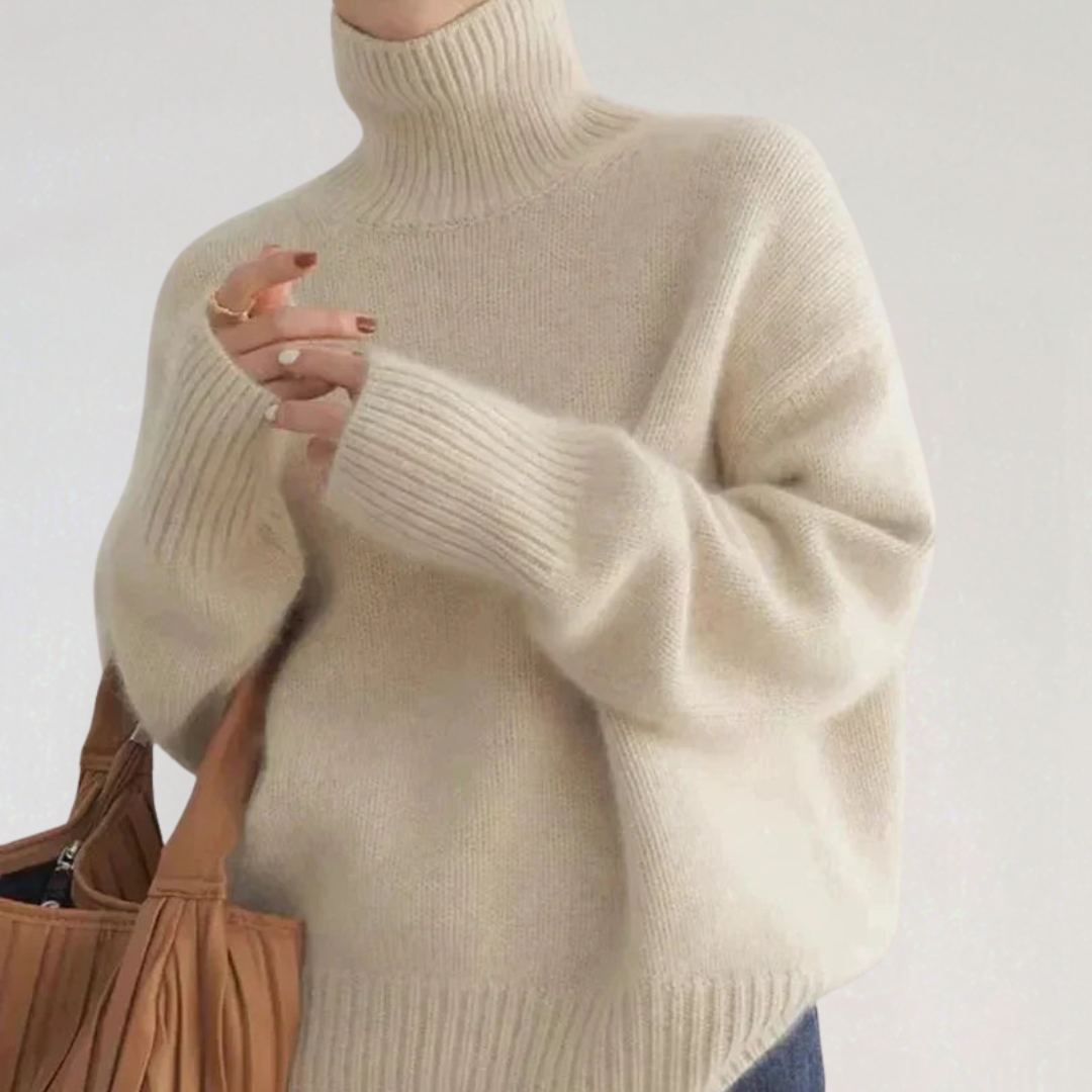 Pull Col Roulé Classique Pour Femme