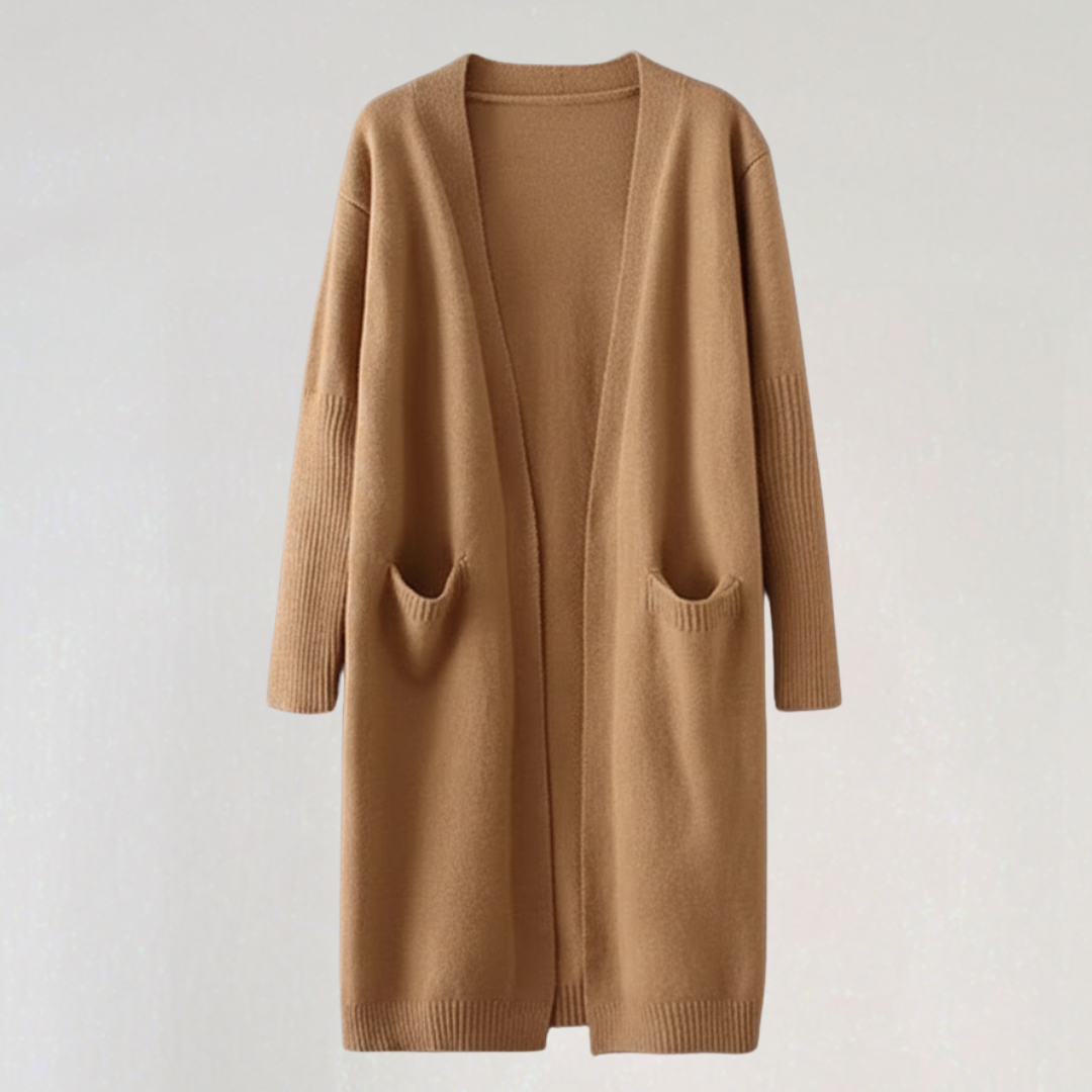 Cardigan Long Femme avec Poches