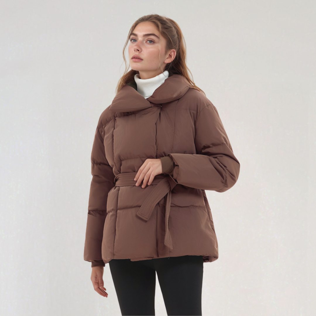 Manteau Matelassé Ceinturé pour Femme