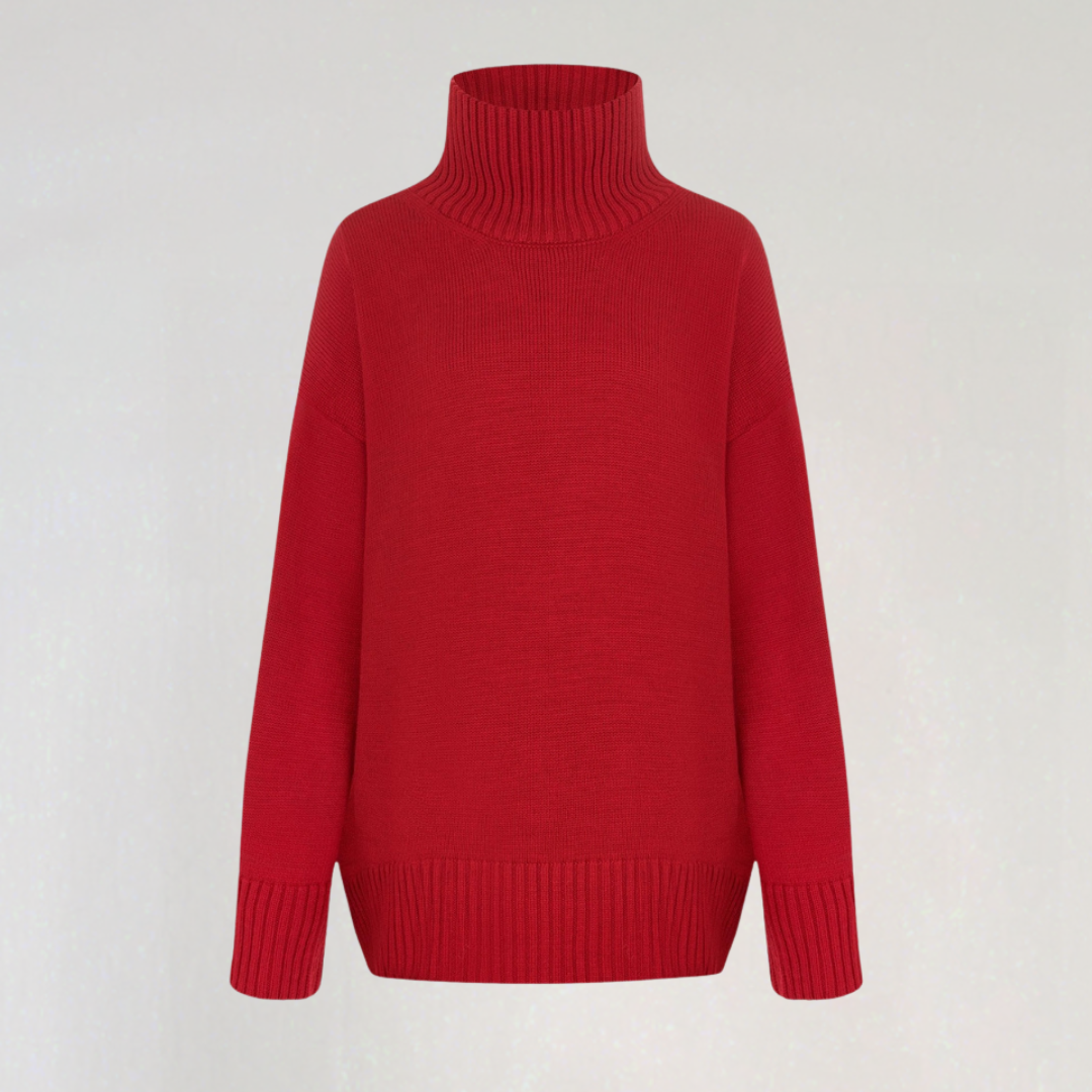 Pull à Col Roulé Oversize pour Femme