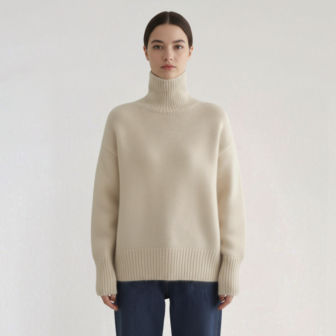 Pull Col Roulé Classique Pour Femme