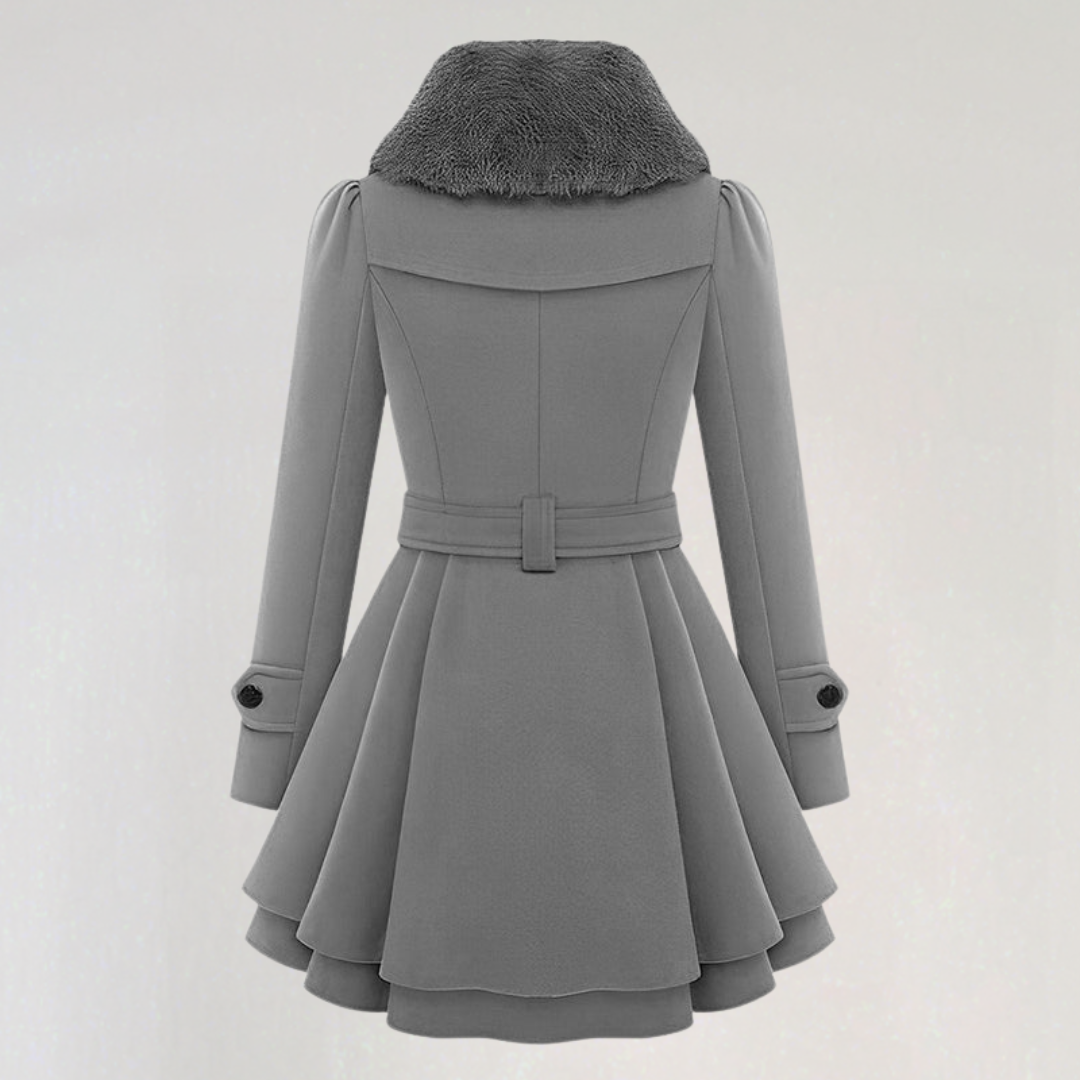 Manteau D'hiver Croisé avec Ceinture