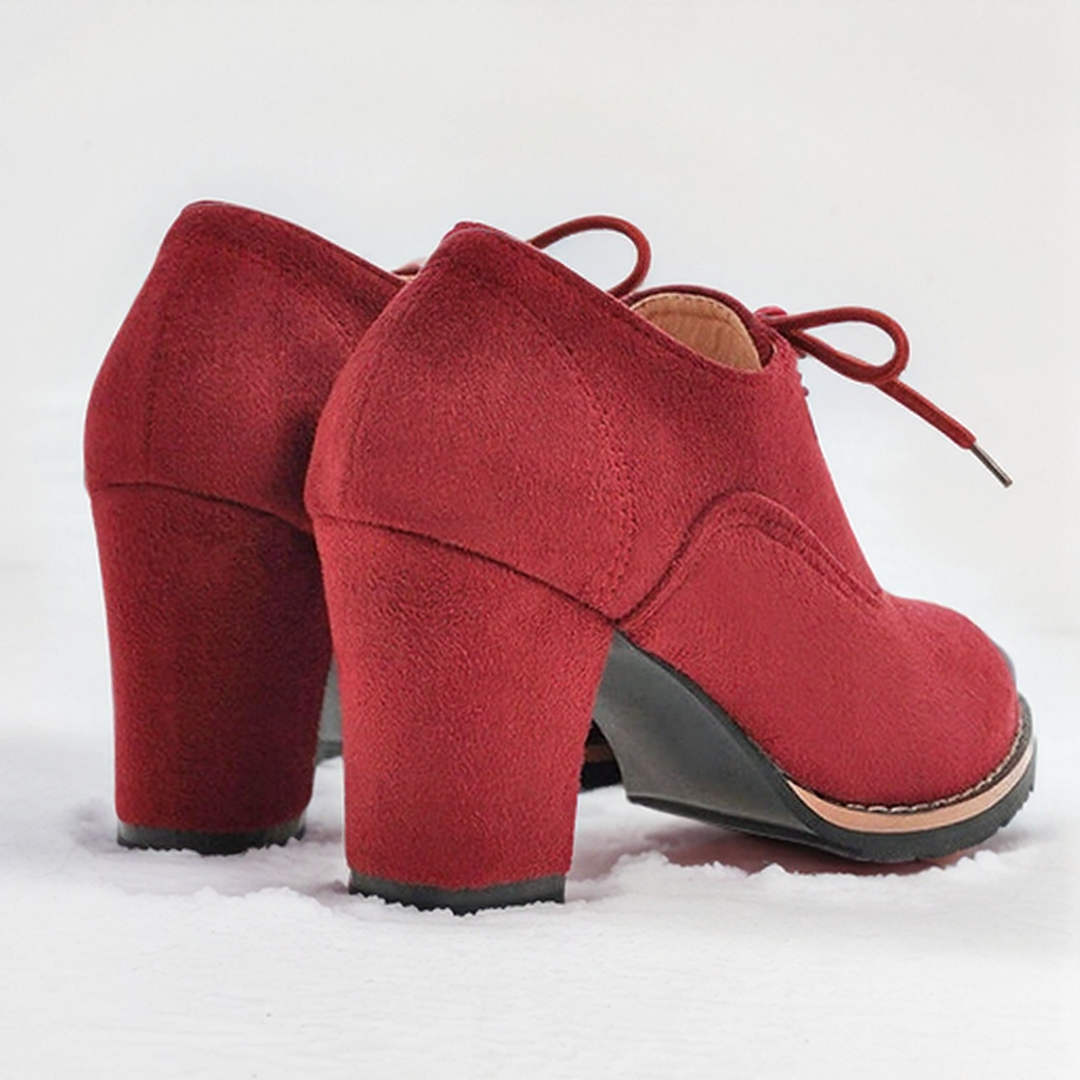 Chaussures Oxford Classiques à Talon Bloc pour Femme